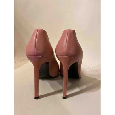 Pre-owned Saint Laurent Leather Heels In Pink