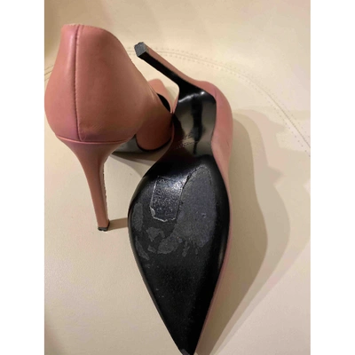 SAINT LAURENT Pre-owned Leather Heels In Pink