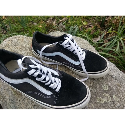 Pre-owned Vans Leather Trainers In Black