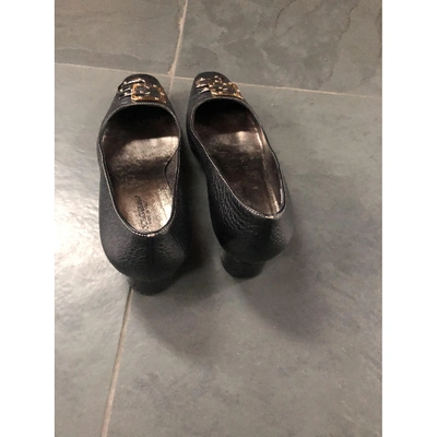 Pre-owned Dolce & Gabbana Black Leather Heels