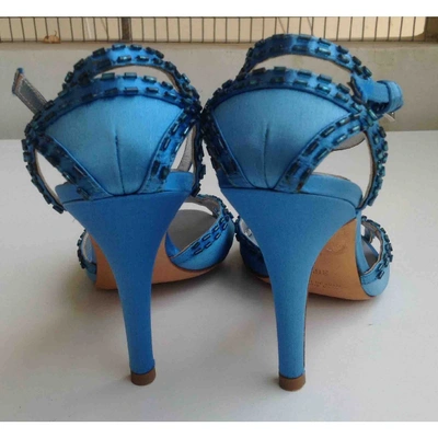 Pre-owned Dsquared2 Leather Sandals In Blue