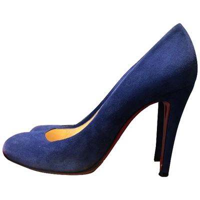 Pre-owned Christian Louboutin Heels In Blue