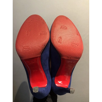 Pre-owned Christian Louboutin Heels In Blue