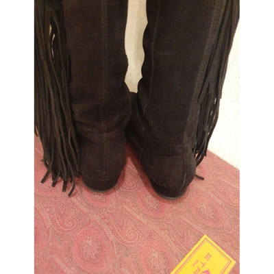 Pre-owned Etro Boots In Black