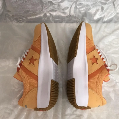 Pre-owned Converse Cloth Trainers In Orange