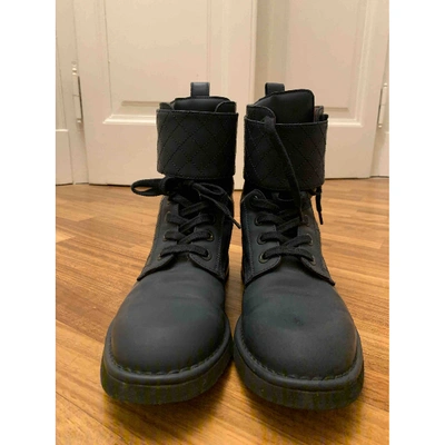 Pre-owned Chanel Black Leather Boots