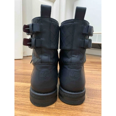 Pre-owned Chanel Black Leather Boots