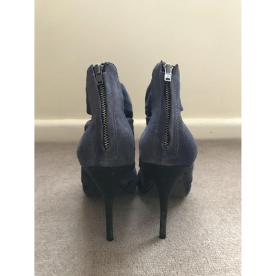Pre-owned Elizabeth And James Sandals In Navy
