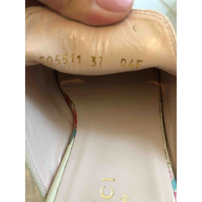 Pre-owned Gucci Princetown Leather Flats In Multicolour