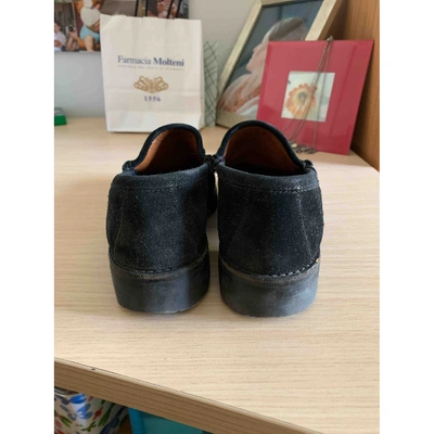Pre-owned Gucci Brixton Black Suede Flats
