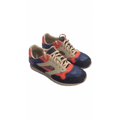 Pre-owned Paul Smith Leather Trainers In Blue