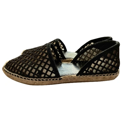 Pre-owned Jimmy Choo Black Suede Espadrilles