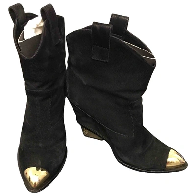 Pre-owned Giuseppe Zanotti Boots In Black