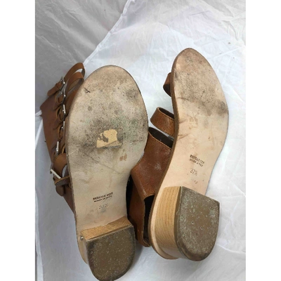 Pre-owned Laurence Dacade Leather Sandal In Brown