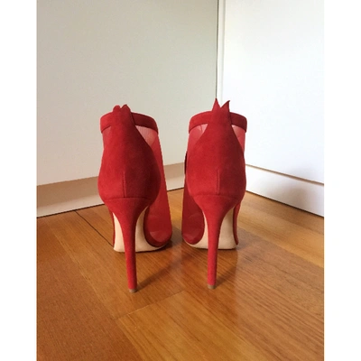 Pre-owned Chloe Gosselin Cloth Heels In Red