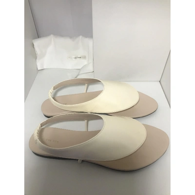 Pre-owned The Row Ravello Leather Sandals In Other