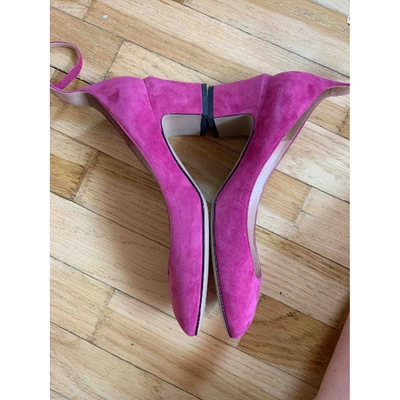 Pre-owned Valentino Garavani Tango Pink Suede Heels