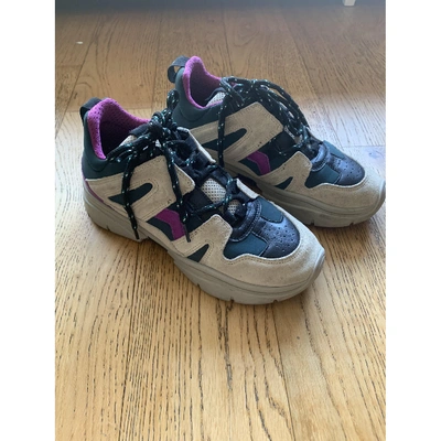 Pre-owned Isabel Marant Kindsay Leather Trainers