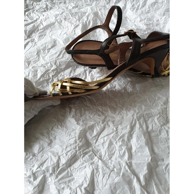Pre-owned Avril Gau Leather Heels In Brown