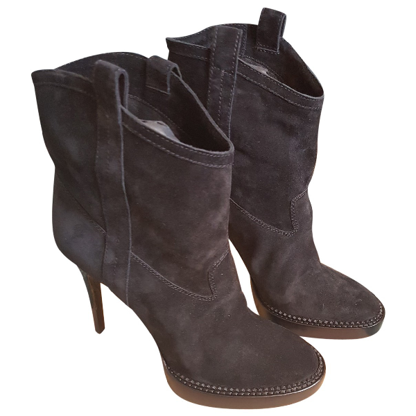 burberry suede ankle boots
