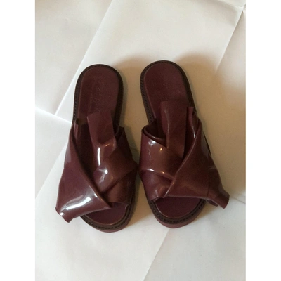 Pre-owned N°21 Burgundy Plastic Sandals