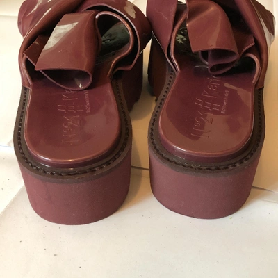Pre-owned N°21 Burgundy Plastic Sandals
