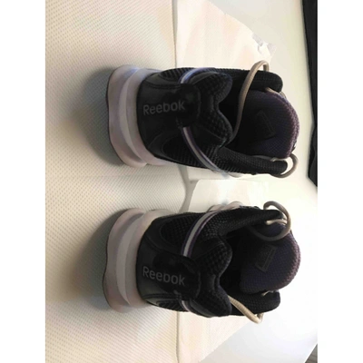 Pre-owned Reebok Black Cloth Trainers