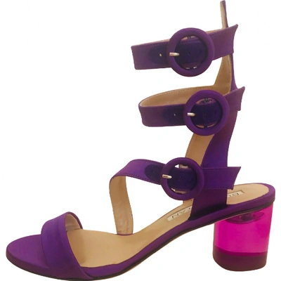 Pre-owned Burak Uyan Sandals In Purple