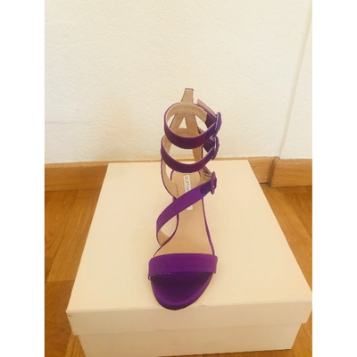 Pre-owned Burak Uyan Sandals In Purple