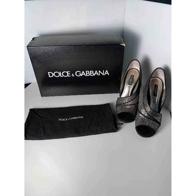 Pre-owned Dolce & Gabbana Heels In Metallic