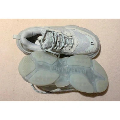 Pre-owned Balenciaga Triple S Grey Trainers