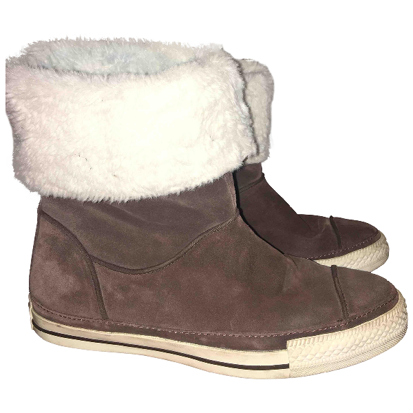 converse boots with fur