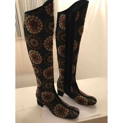 Pre-owned Stephan Janson Cloth Boots In Multicolour