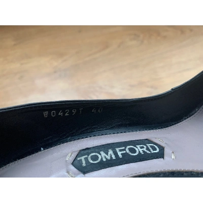 Pre-owned Tom Ford Black Leather Heels