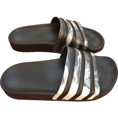 Pre-owned Adidas Originals Black Rubber Sandals