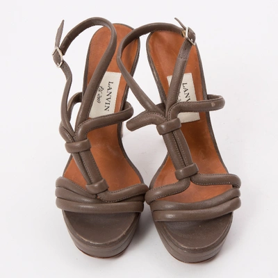 Pre-owned Lanvin Leather Sandals