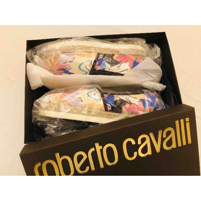 Pre-owned Roberto Cavalli Cloth Espadrilles In Multicolour