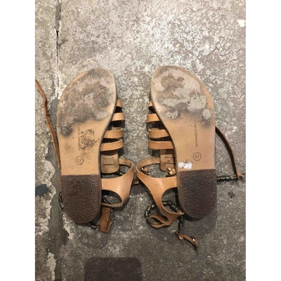 Pre-owned Ancient Greek Sandals Leather Sandal In Beige
