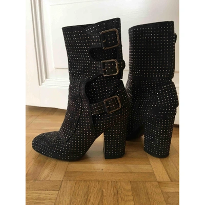 Pre-owned Laurence Dacade Ankle Boots In Anthracite