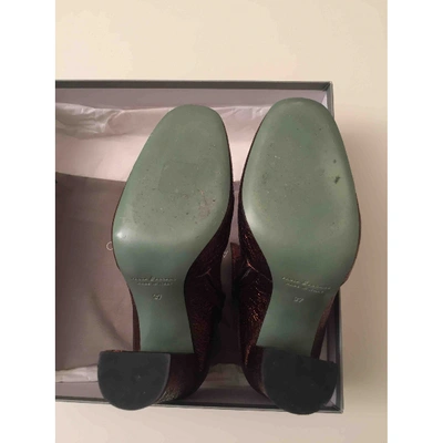 Pre-owned Paola D'arcano Leather Ankle Boots