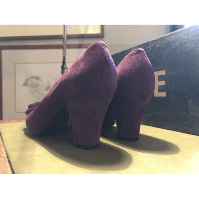 Pre-owned Lerre Heels In Purple