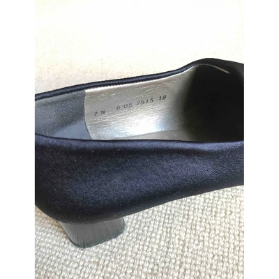 Pre-owned Robert Clergerie Cloth Heels In Navy