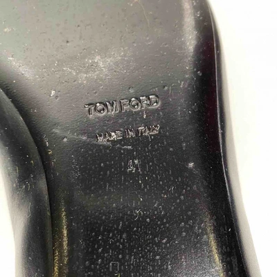 Pre-owned Tom Ford Black Leather Ballet Flats