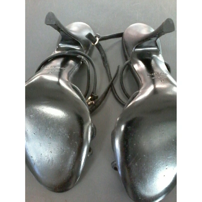 Pre-owned Tom Ford Leather Sandals In Black