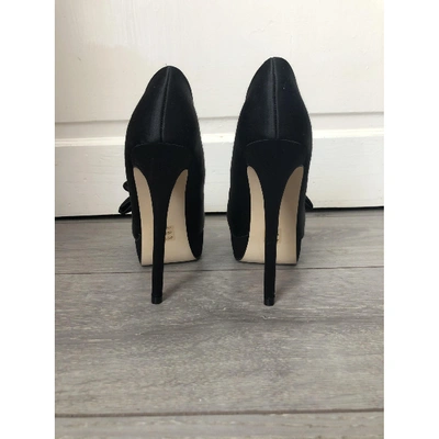 Pre-owned Kurt Geiger Cloth Heels In Black