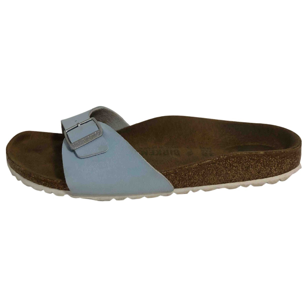 blue suede birkenstocks
