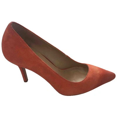 Pre-owned Maje Heels In Orange