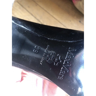 Pre-owned Max Mara Leather Heels In Black