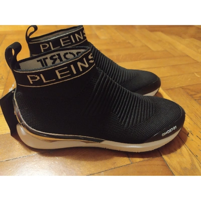 Pre-owned Philipp Plein Black Cloth Trainers