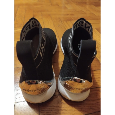 Pre-owned Philipp Plein Black Cloth Trainers